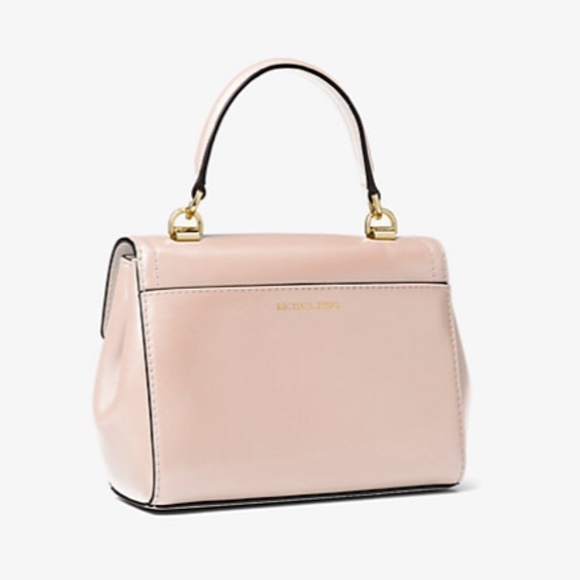 Michael Kors Ava Extra-Small Leather Pink Blush Crossbody Bag - Picture 2 of 12